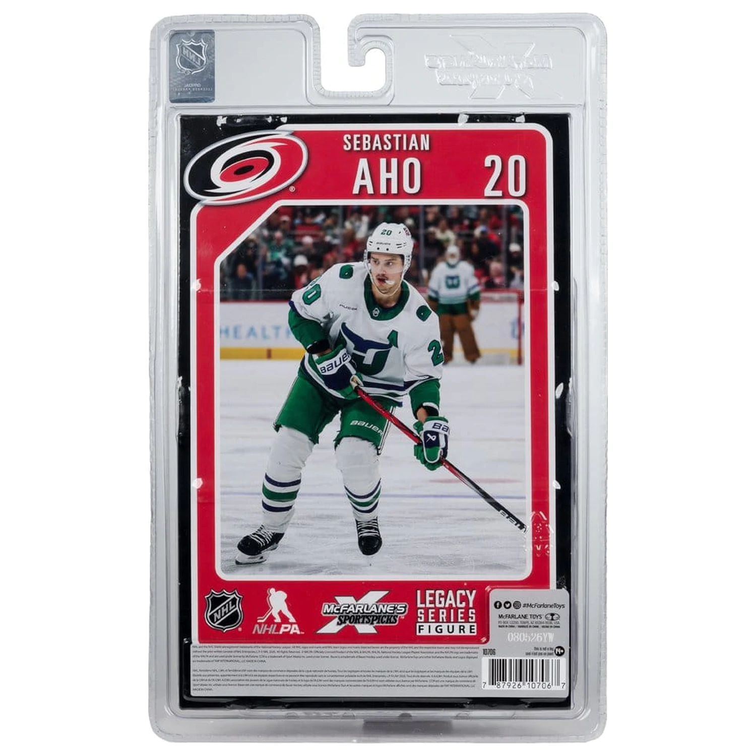 NHL McFarlane SportsPicks figura Sebastian Aho (Hartford Whalers Retro) 18 cm termékfotó