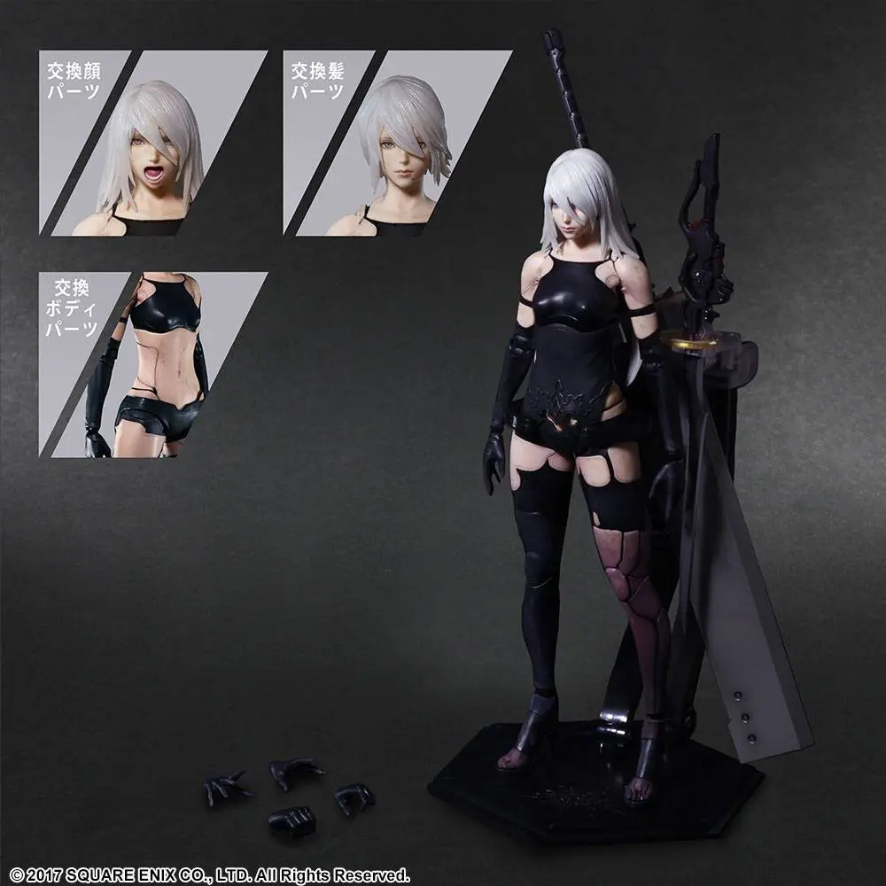 NieR Automata Play Arts Kai A2 (YoRHa Type A No. 2) Deluxe Version akciófigura 25 cm termékfotó