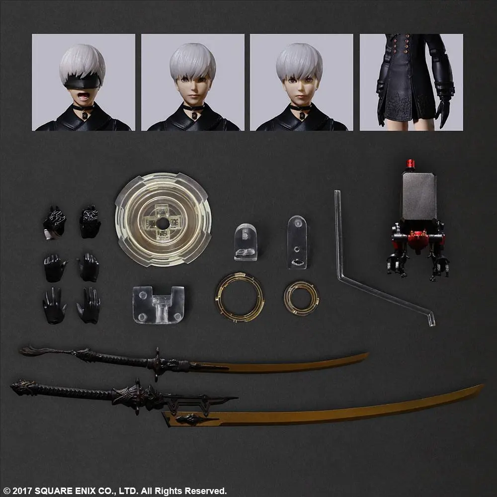 NieR Automata Play Arts Kai YoRHa No. 9 Type S Deluxe Ver. akciófigura 24 cm termékfotó