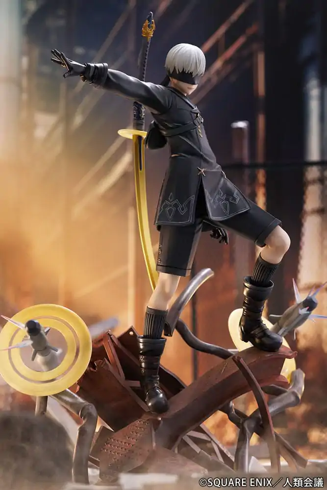 NieR:Automata Ver1.1a 1/7 YoRHa No. 9 Type S Covering Fire PVC szobor figura 31 cm termékfotó