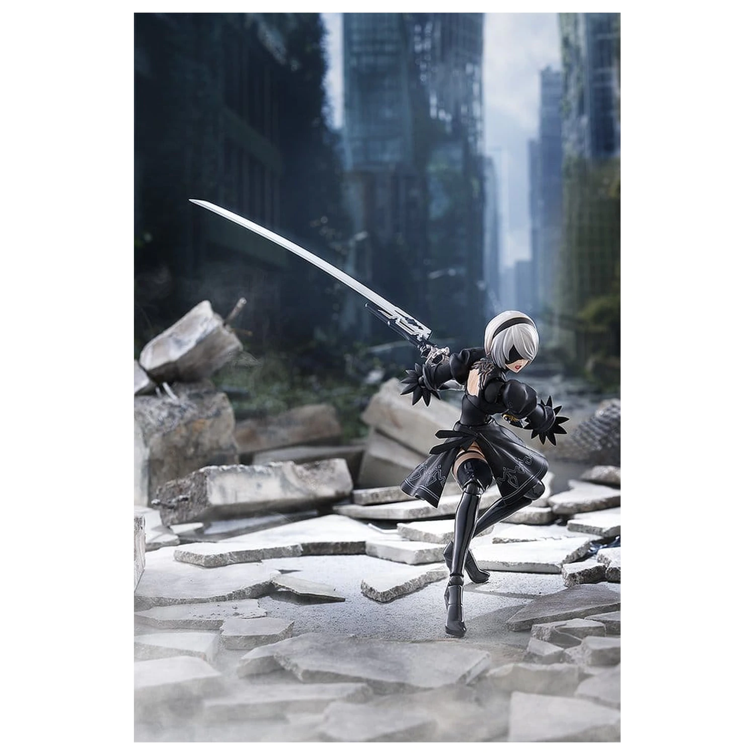 NieR:Automata Ver1.1a Figma akciófigura 2B (YoRHa No.2 Type B) 16 cm termékfotó