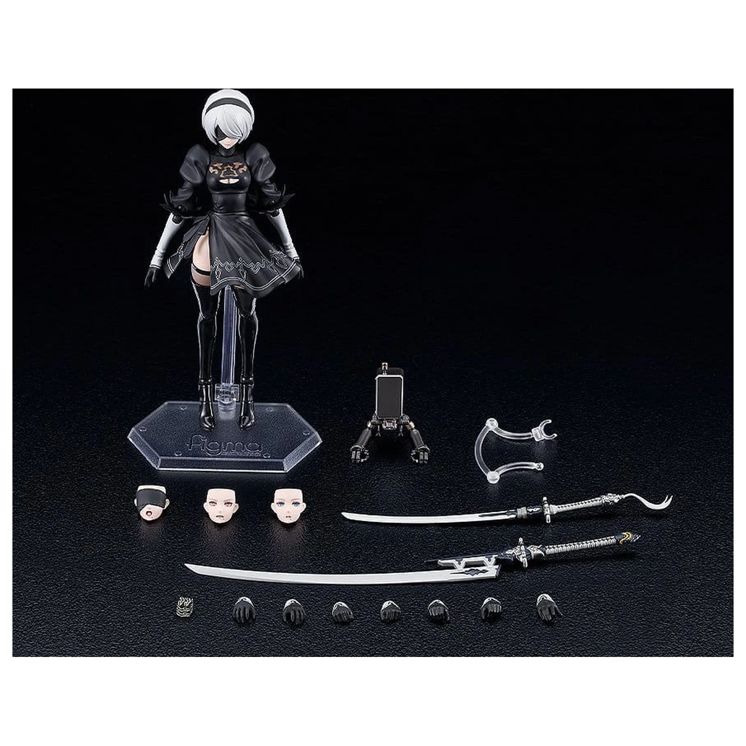 NieR:Automata Ver1.1a Figma akciófigura 2B (YoRHa No.2 Type B) 16 cm termékfotó