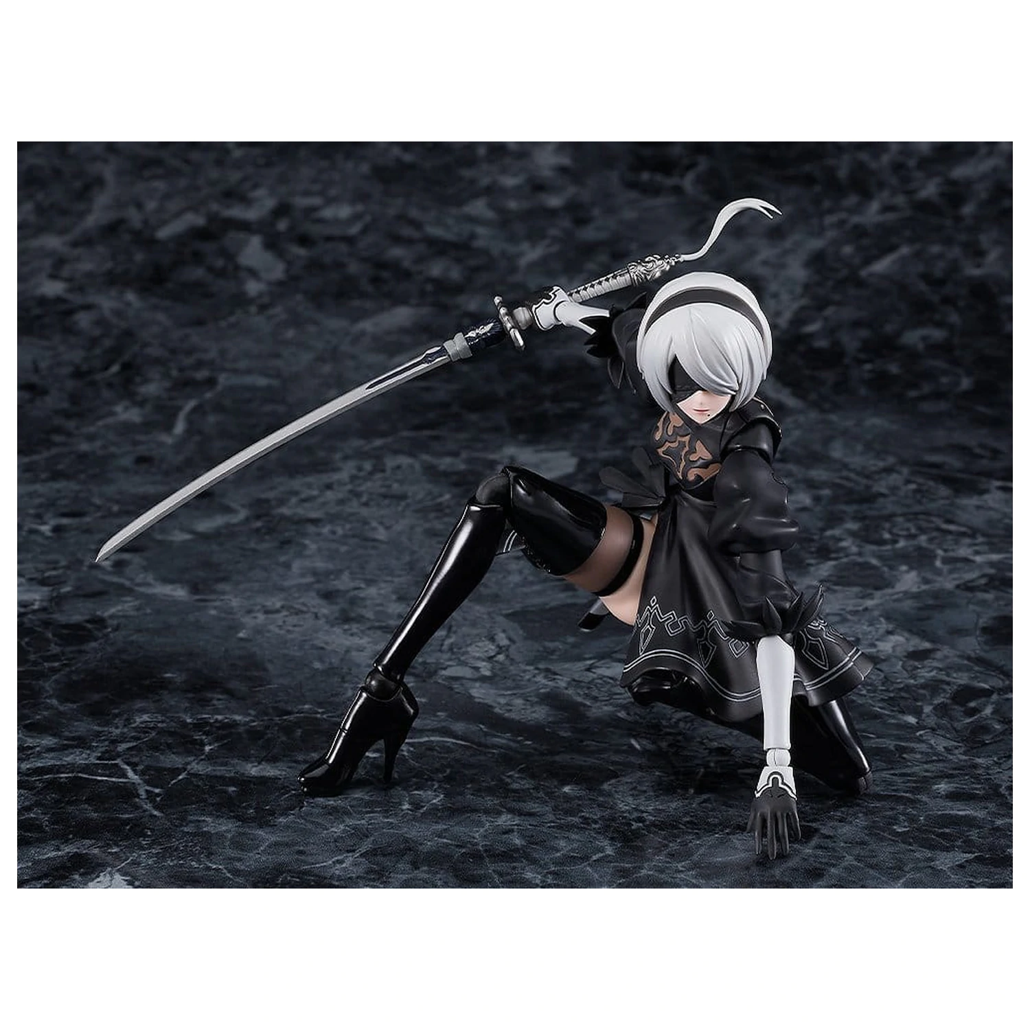 NieR:Automata Ver1.1a Figma akciófigura 2B (YoRHa No.2 Type B) 16 cm termékfotó