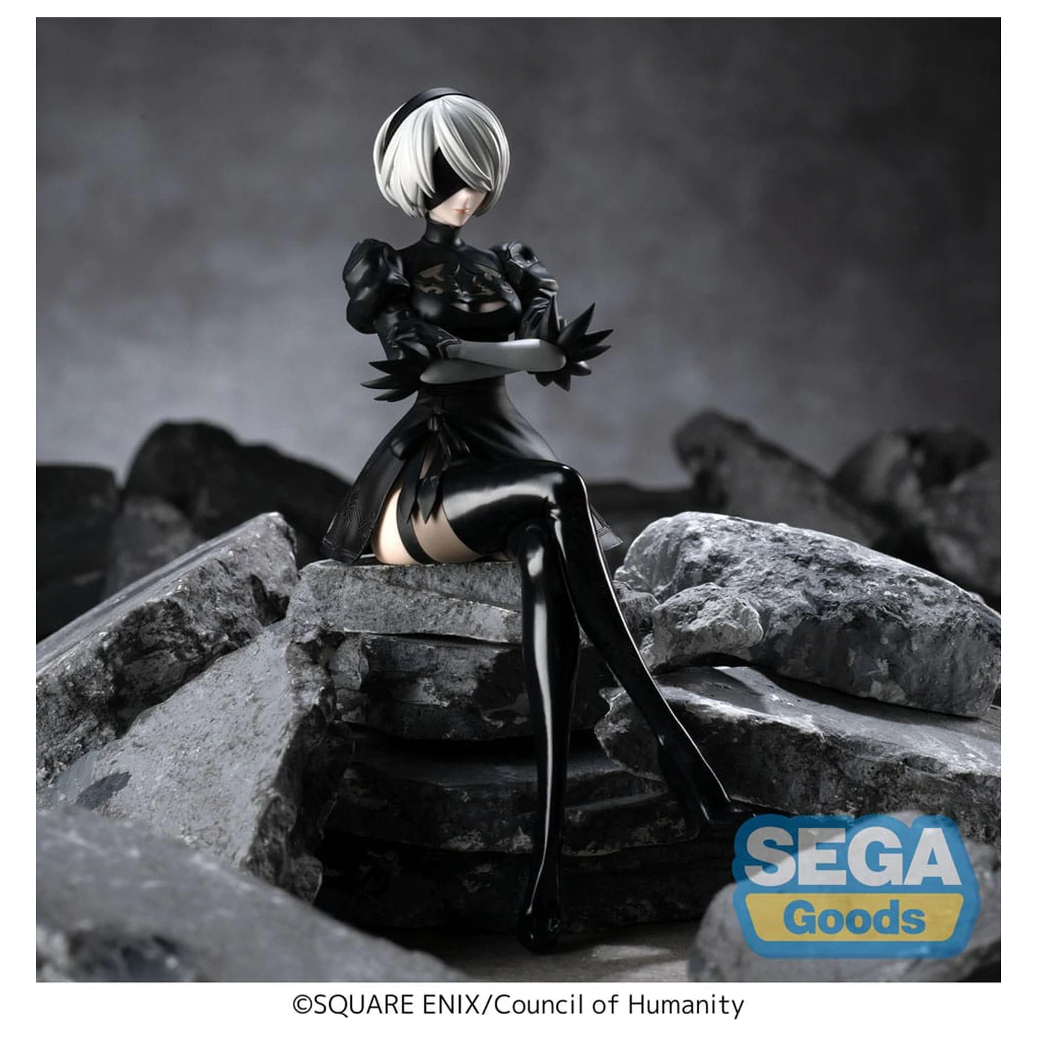 NieR:Automata Ver1.1a PM Perching 2B PVC szobor figura 13 cm termékfotó