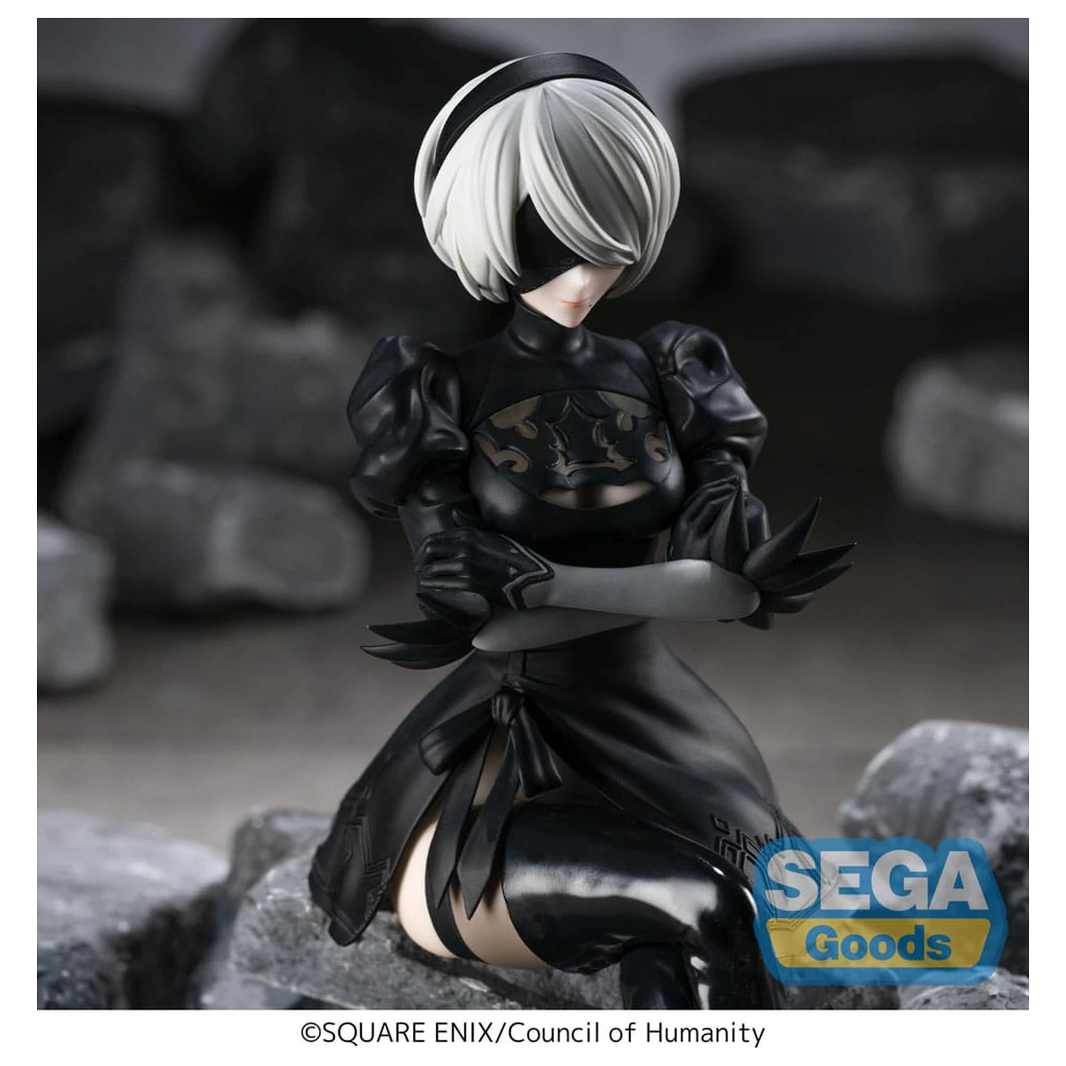 NieR:Automata Ver1.1a PM Perching 2B PVC szobor figura 13 cm termékfotó