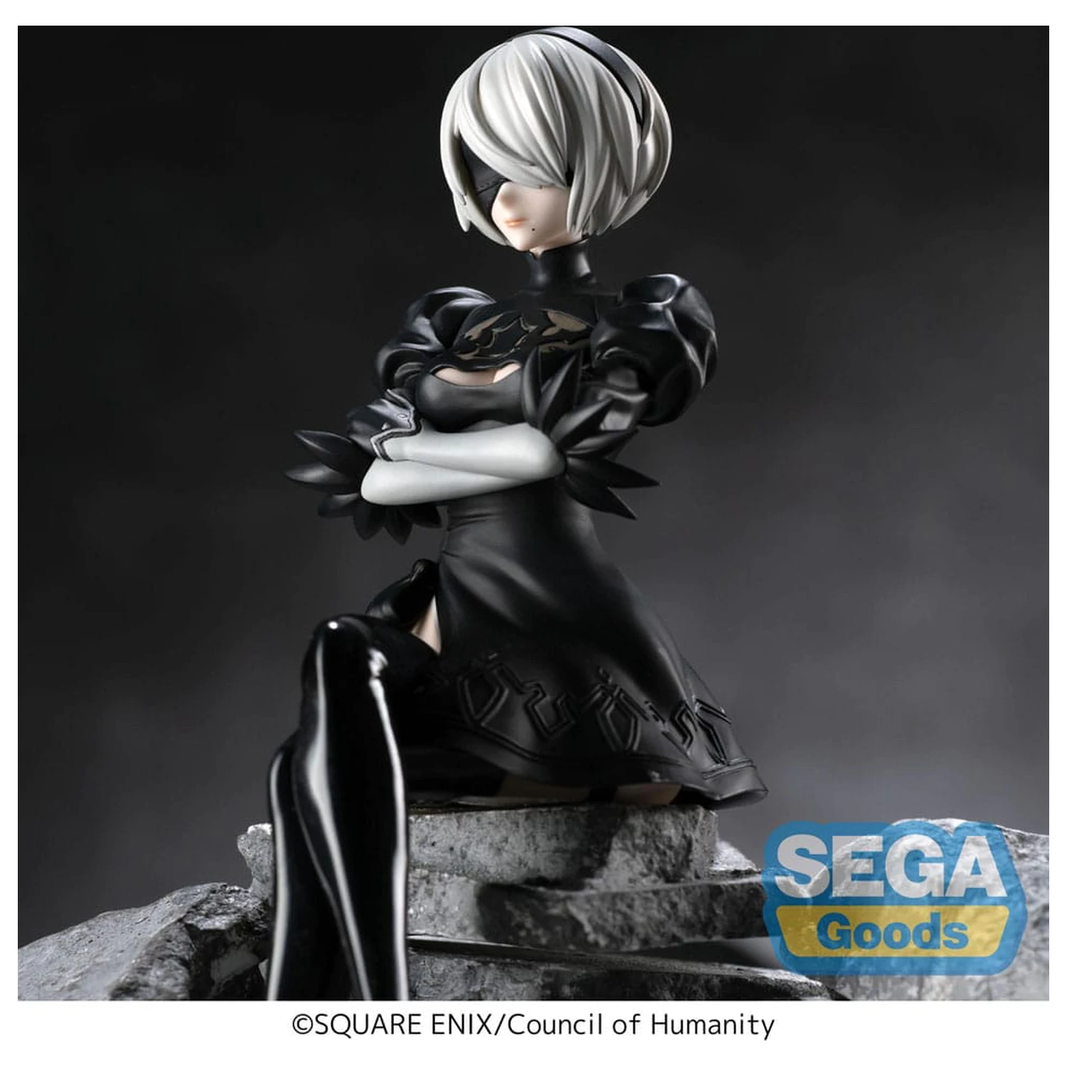 NieR:Automata Ver1.1a PM Perching 2B PVC szobor figura 13 cm termékfotó
