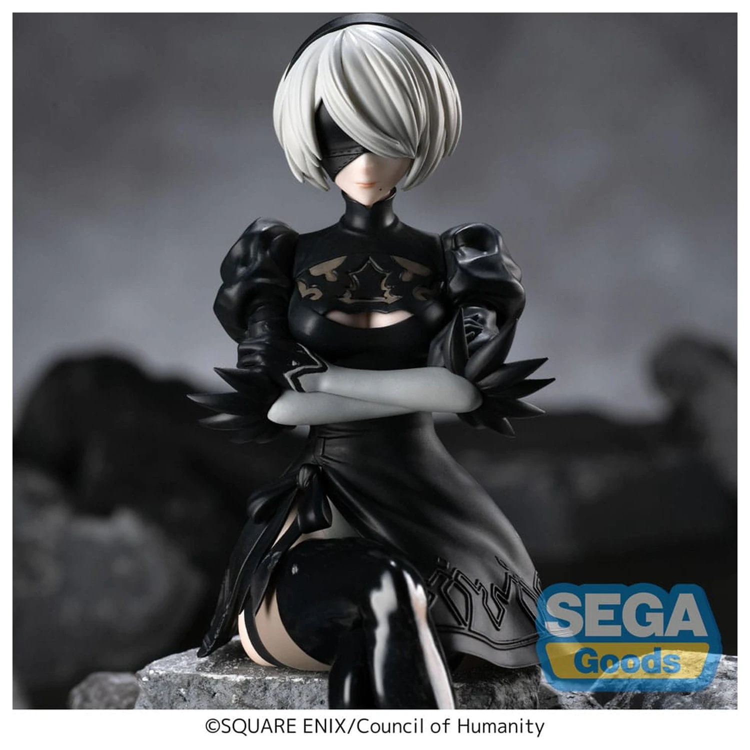 NieR:Automata Ver1.1a PM Perching 2B PVC szobor figura 13 cm termékfotó