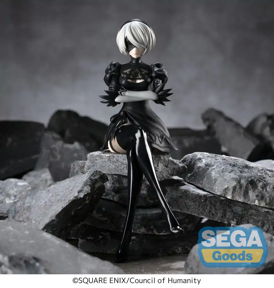 NieR:Automata Ver1.1a PM Perching 2B PVC szobor figura 13 cm termékfotó