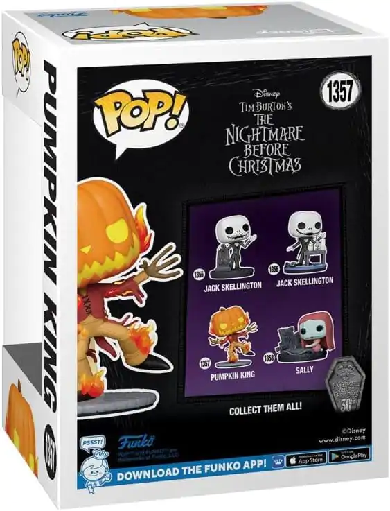 Nightmare before Christmas 30th Anniversary Funko POP! Disney vinyl figura Pumpkin King(GW) 9 cm termékfotó