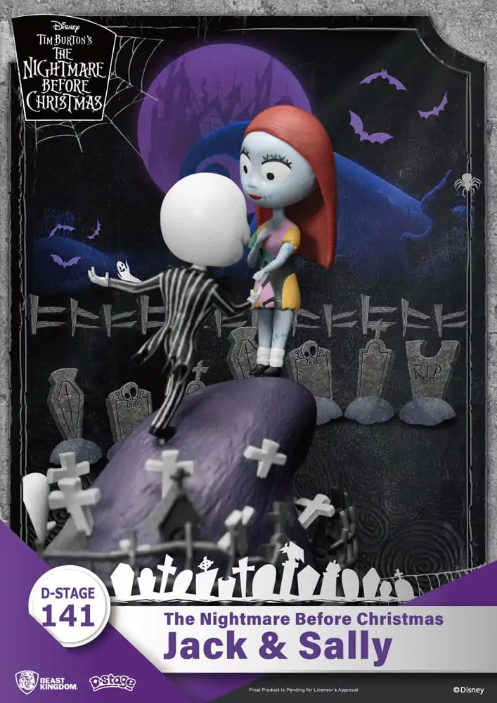 Nightmare before Christmas D-Stage Jack & Sally PVC Dioráma szobor figura 15 cm termékfotó