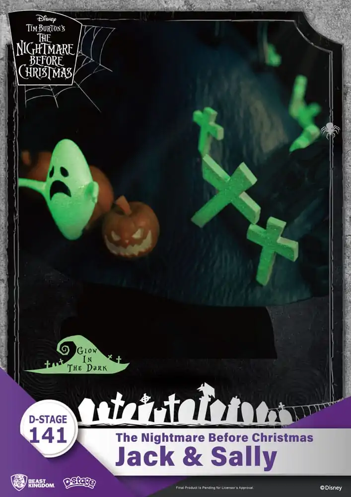 Nightmare before Christmas D-Stage Jack & Sally PVC Dioráma szobor figura 15 cm termékfotó