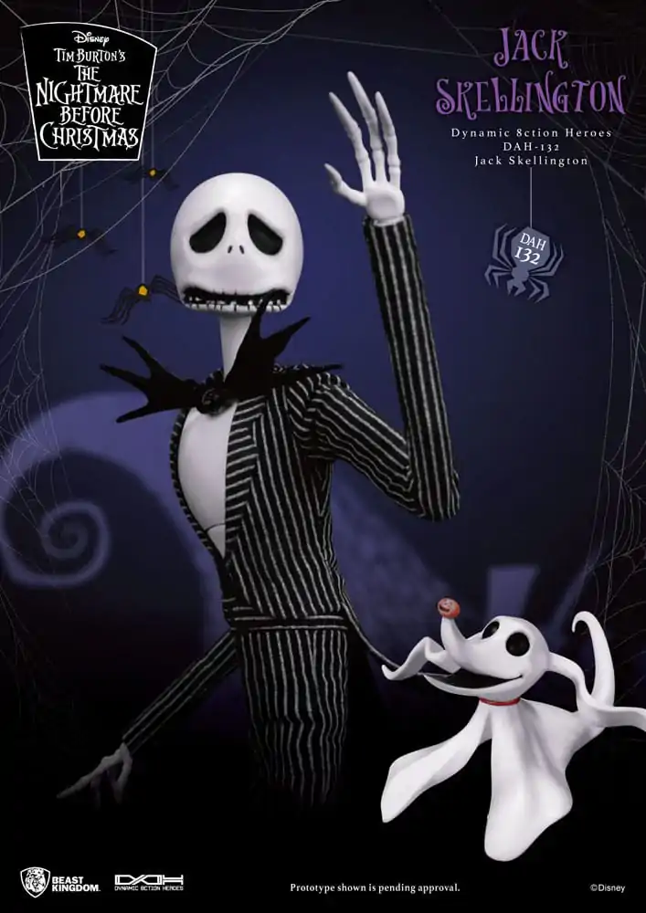 Nightmare before Christmas Dynamic 8ction Heroes 1/9 Jack akciófigura 21 cm termékfotó