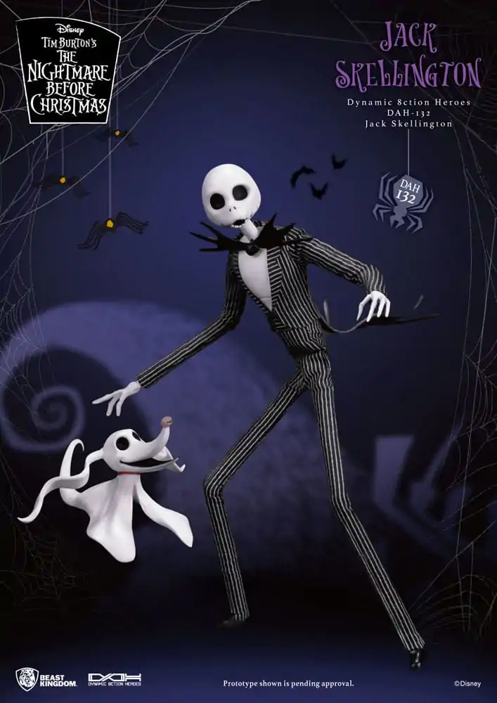 Nightmare before Christmas Dynamic 8ction Heroes 1/9 Jack akciófigura 21 cm termékfotó