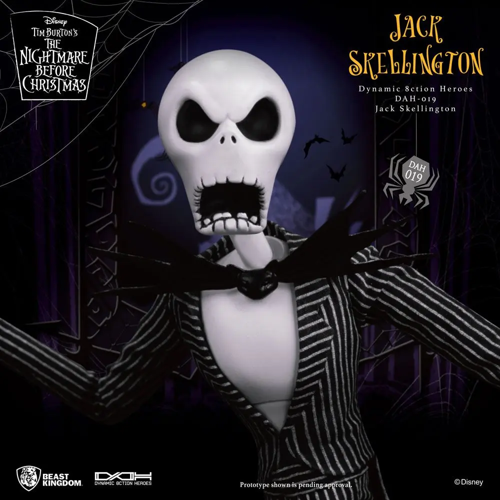 Nightmare before Christmas Dynamic 8ction Heroes 1/9 Jack Skellington akciófigura 21 cm termékfotó
