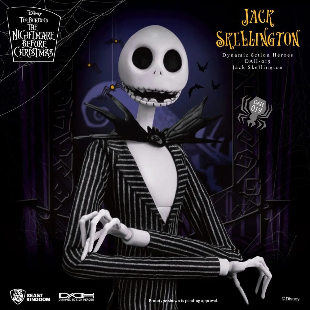 Nightmare before Christmas Dynamic 8ction Heroes 1/9 Jack Skellington akciófigura 21 cm termékfotó