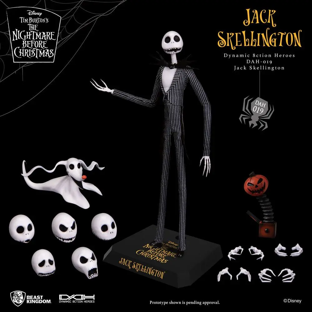 Nightmare before Christmas Dynamic 8ction Heroes 1/9 Jack Skellington akciófigura 21 cm termékfotó