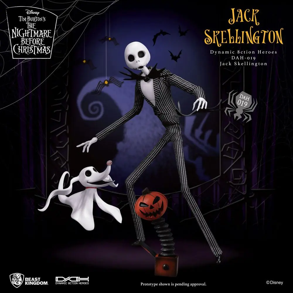 Nightmare before Christmas Dynamic 8ction Heroes 1/9 Jack Skellington akciófigura 21 cm termékfotó