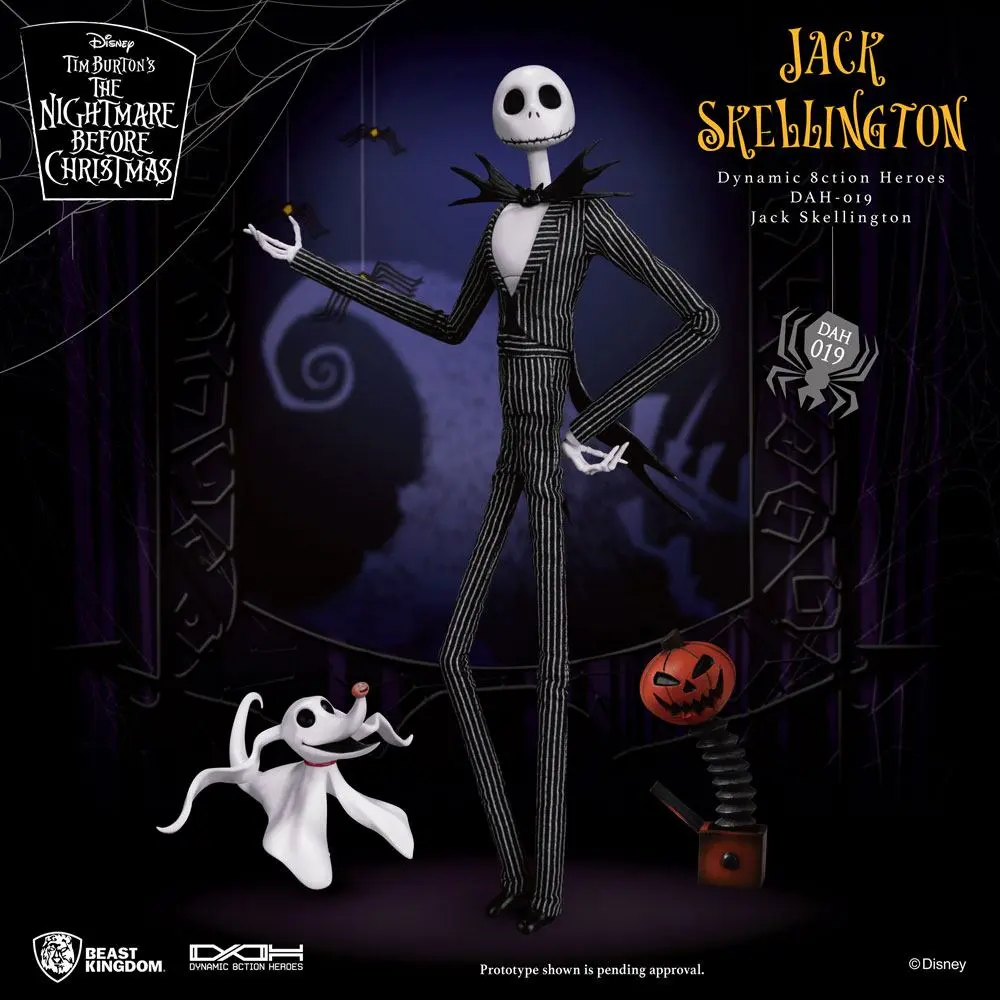 Nightmare before Christmas Dynamic 8ction Heroes 1/9 Jack Skellington akciófigura 21 cm termékfotó