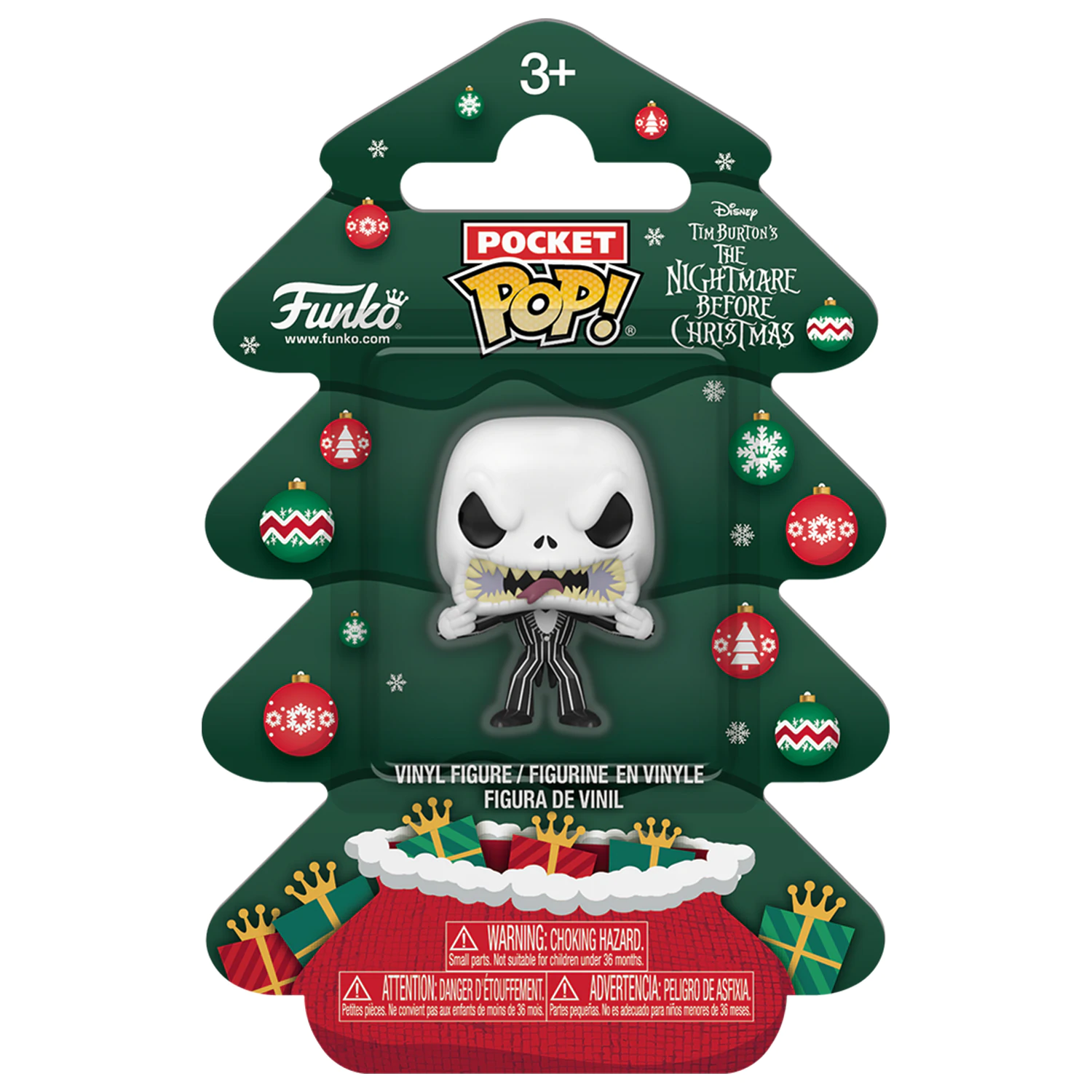 Nightmare before Christmas Holiday 2025 Pocket Funko POP! Vinyl figura Jack Tree Holiday Box 4 cm termékfotó