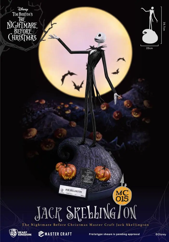 Nightmare Before Christmas Master Craft Jack Skellington szobor figura 40 cm termékfotó
