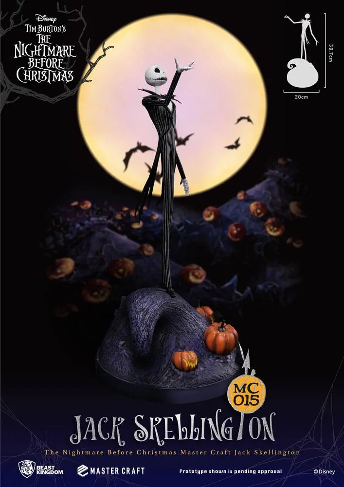 Nightmare Before Christmas Master Craft Jack Skellington szobor figura 40 cm termékfotó