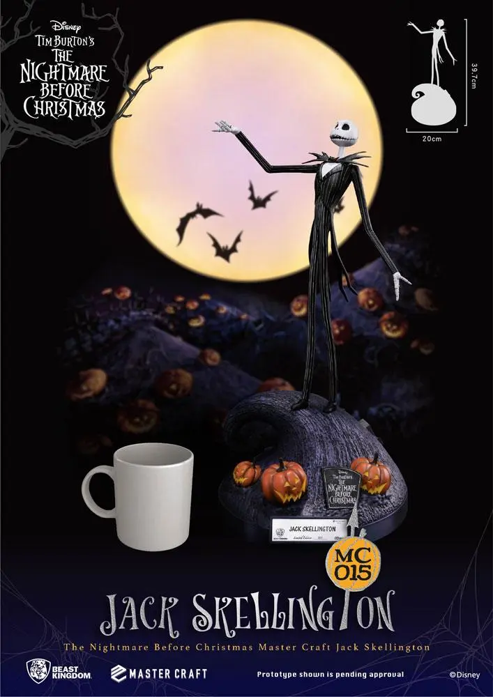 Nightmare Before Christmas Master Craft Jack Skellington szobor figura 40 cm termékfotó