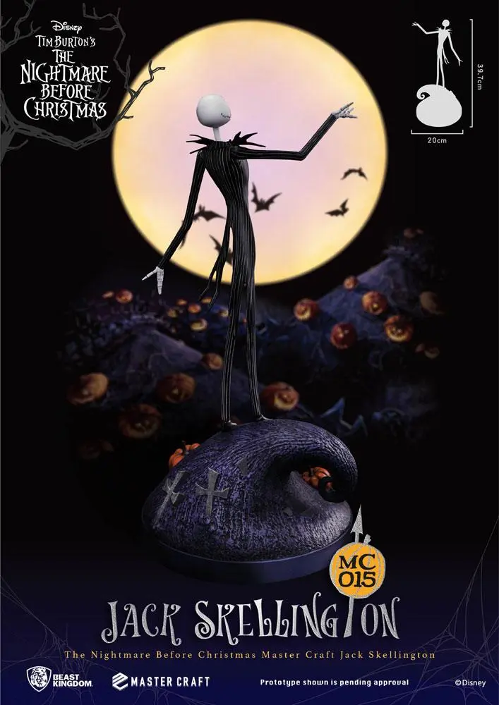 Nightmare Before Christmas Master Craft Jack Skellington szobor figura 40 cm termékfotó