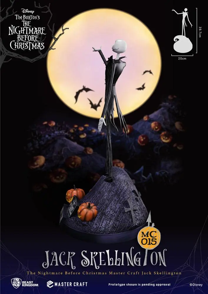 Nightmare Before Christmas Master Craft Jack Skellington szobor figura 40 cm termékfotó
