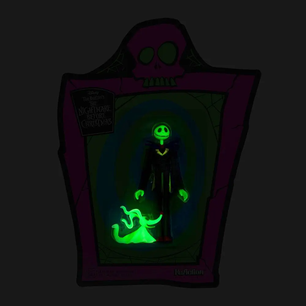 Nightmare Before Christmas ReAction Jack Skellington GITD (SDCC 2020) akciófigura 10 cm termékfotó