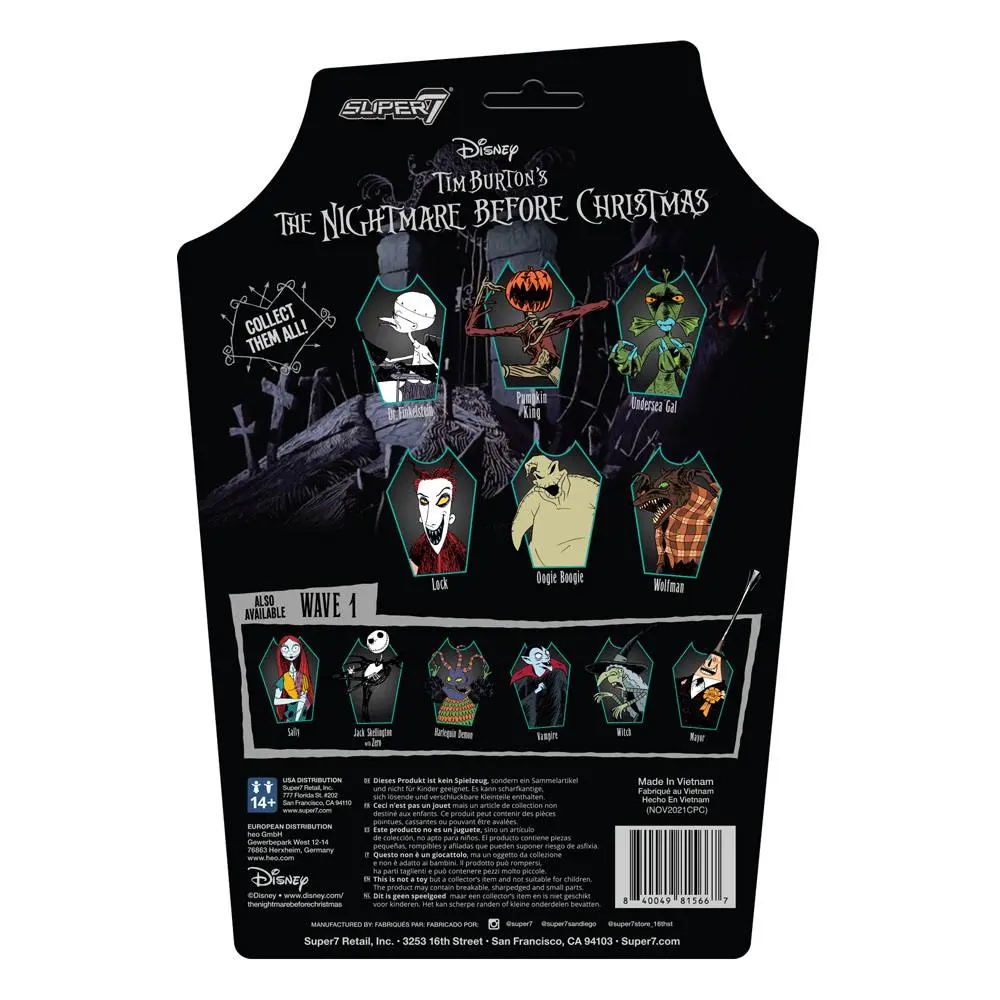 Nightmare Before Christmas ReAction Pumpkin King akciófigura 10 cm termékfotó