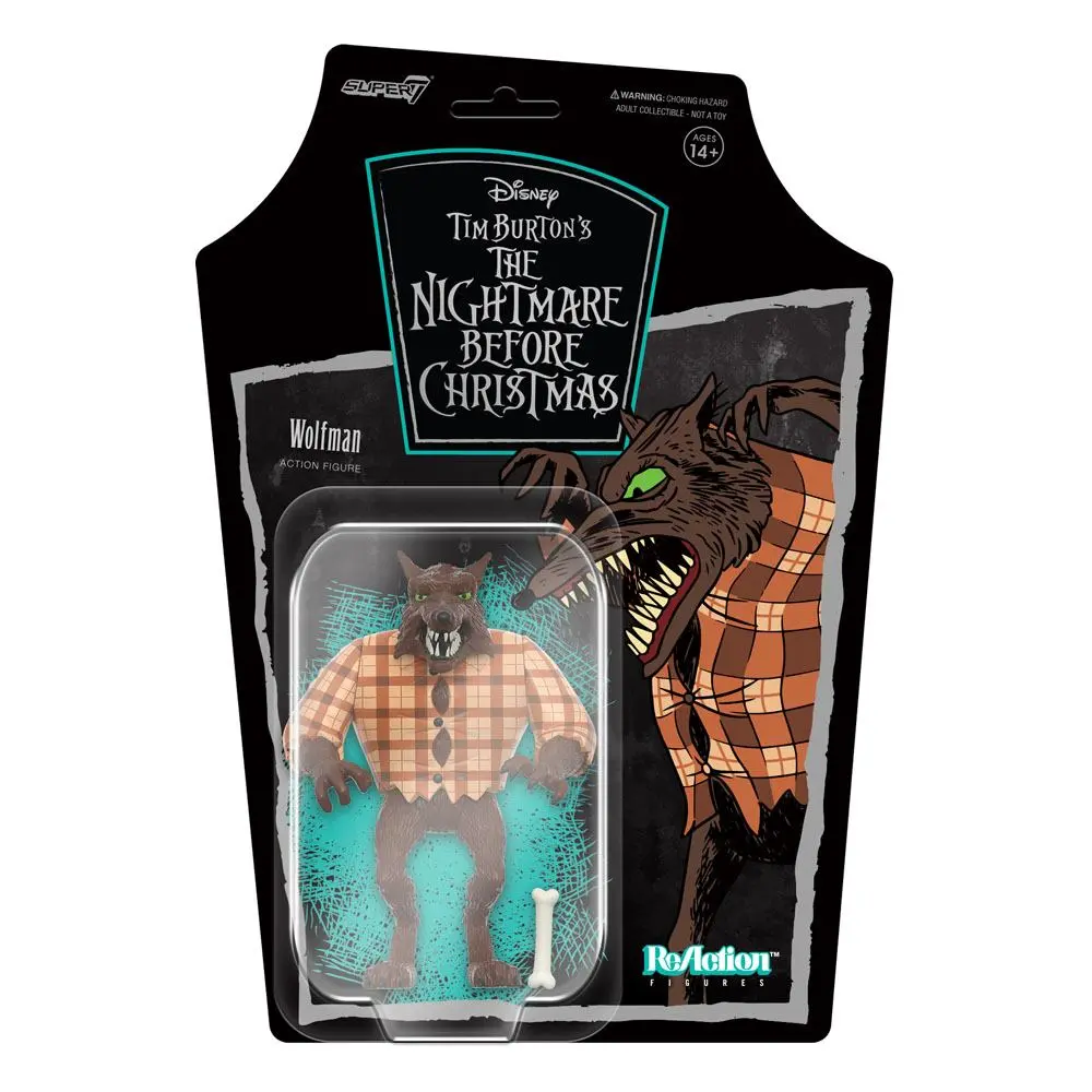 Nightmare Before Christmas ReAction Wolfman akciófigura 10 cm termékfotó