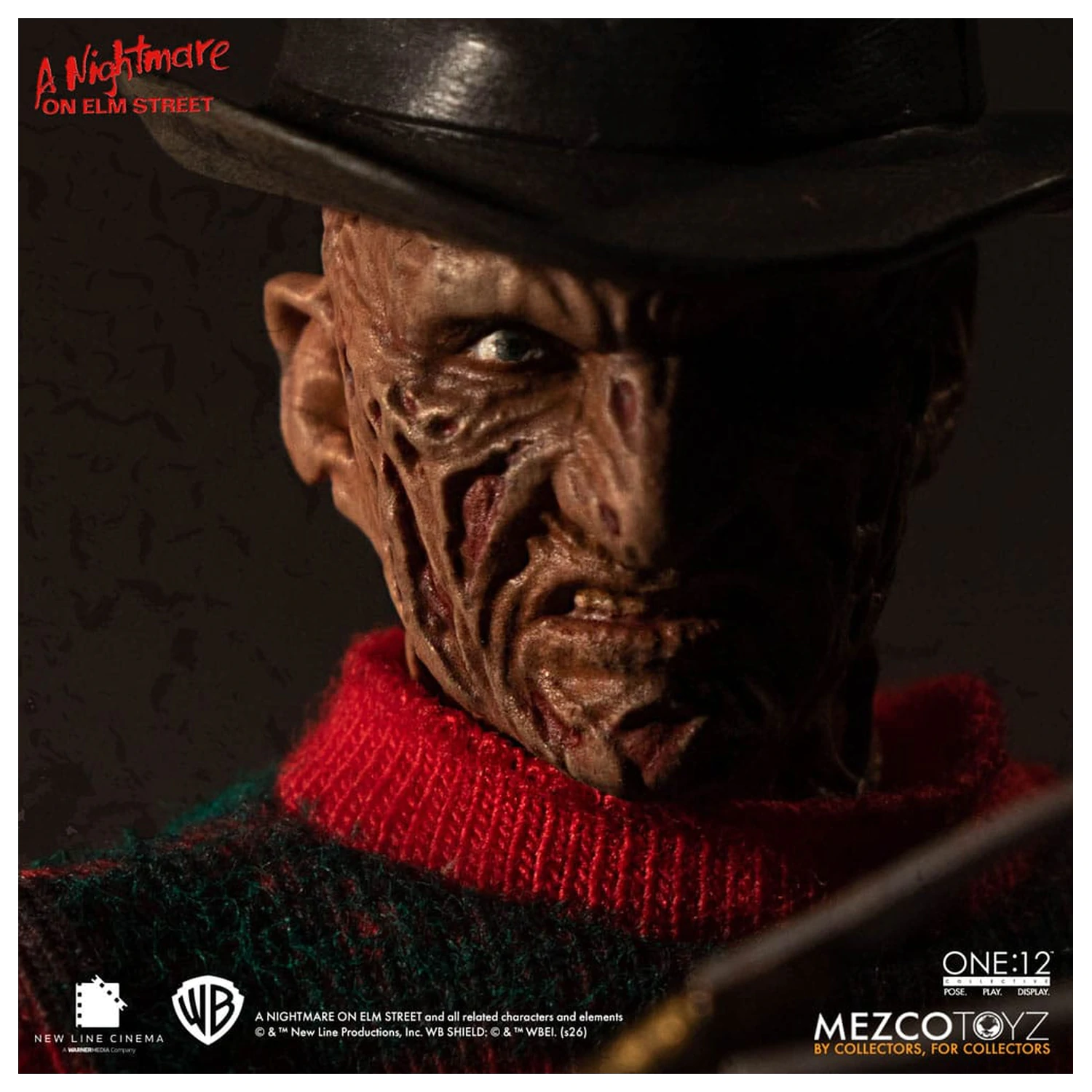 Nightmare On Elm Street 1/12 Freddy Krueger akciófigura 17 cm termékfotó