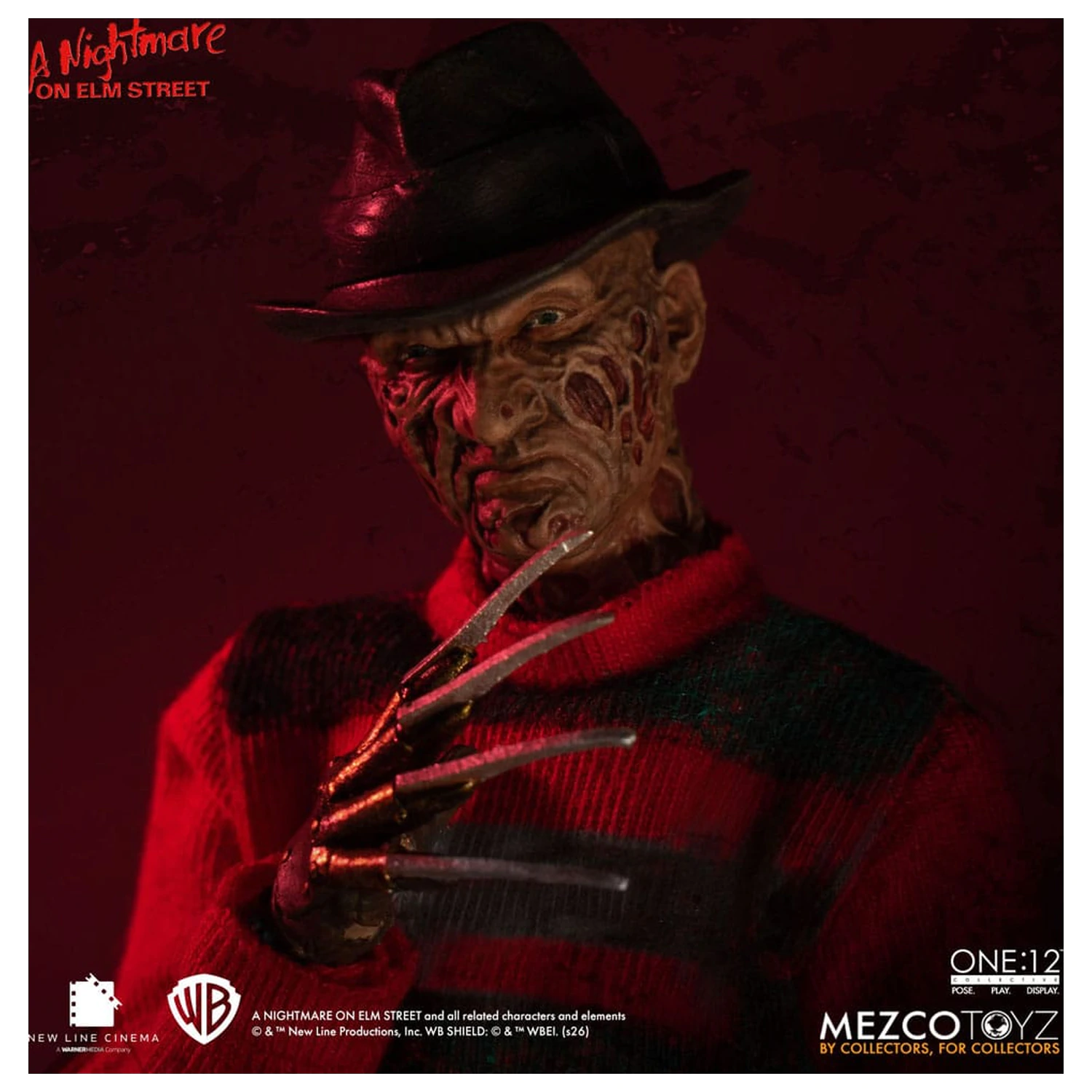 Nightmare On Elm Street 1/12 Freddy Krueger akciófigura 17 cm termékfotó
