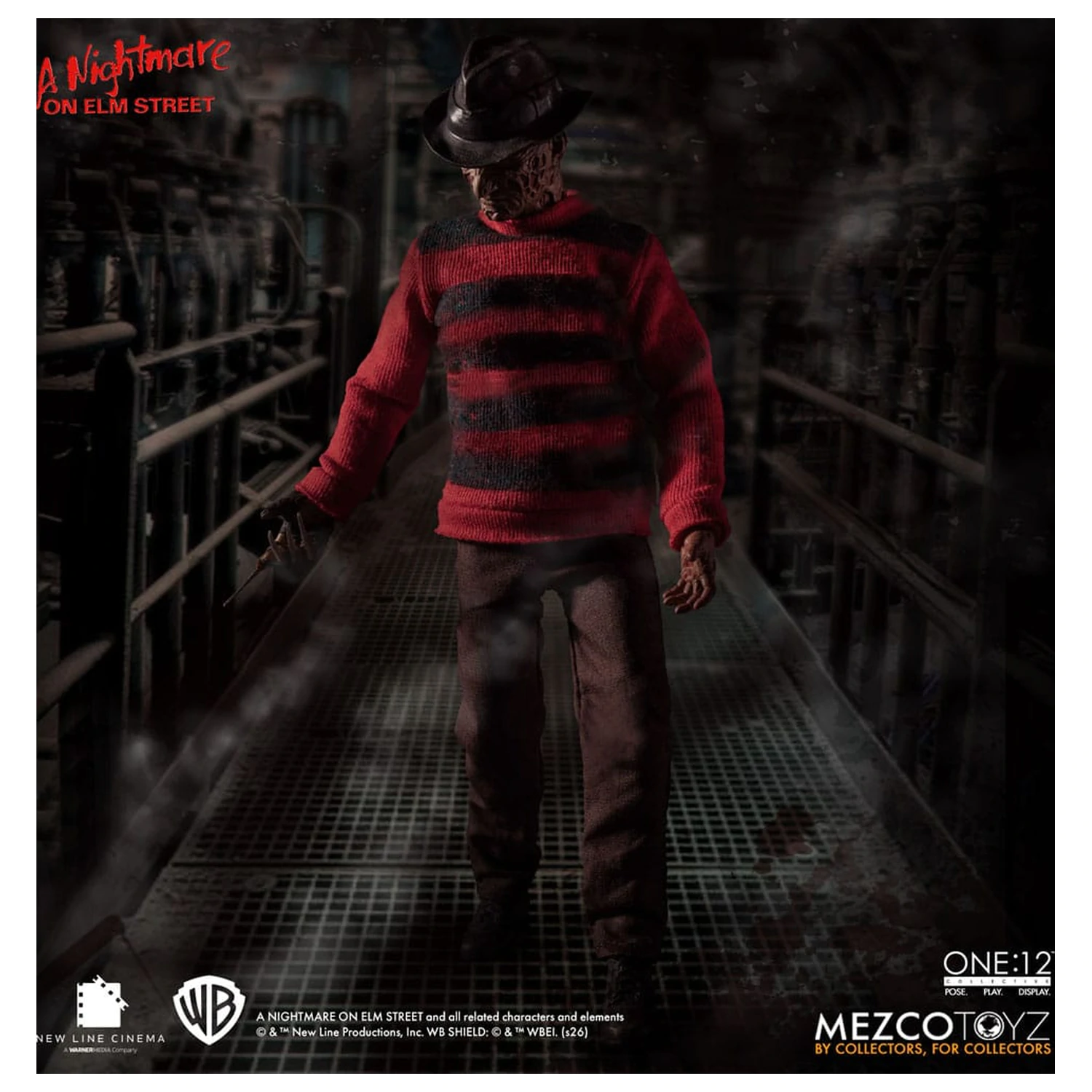 Nightmare On Elm Street 1/12 Freddy Krueger akciófigura 17 cm termékfotó