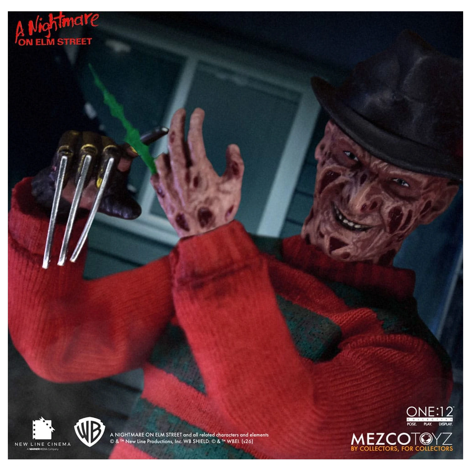Nightmare On Elm Street 1/12 Freddy Krueger akciófigura 17 cm termékfotó