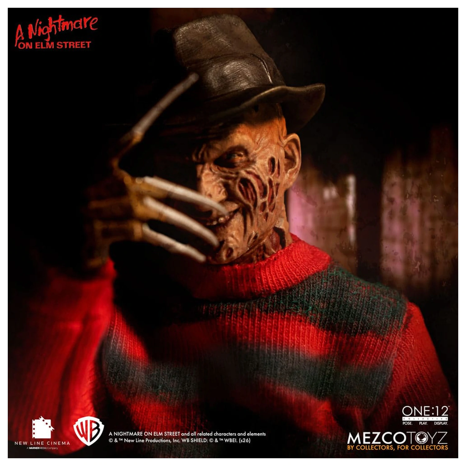Nightmare On Elm Street 1/12 Freddy Krueger akciófigura 17 cm termékfotó
