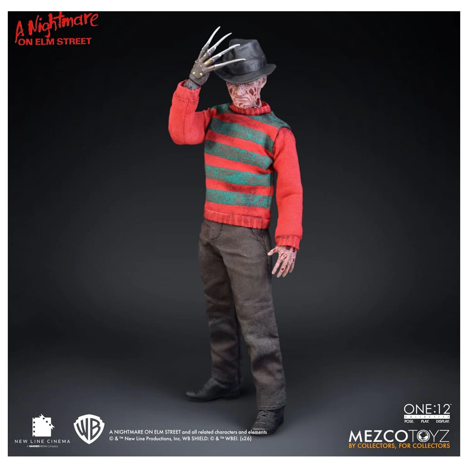 Nightmare On Elm Street 1/12 Freddy Krueger akciófigura 17 cm termékfotó