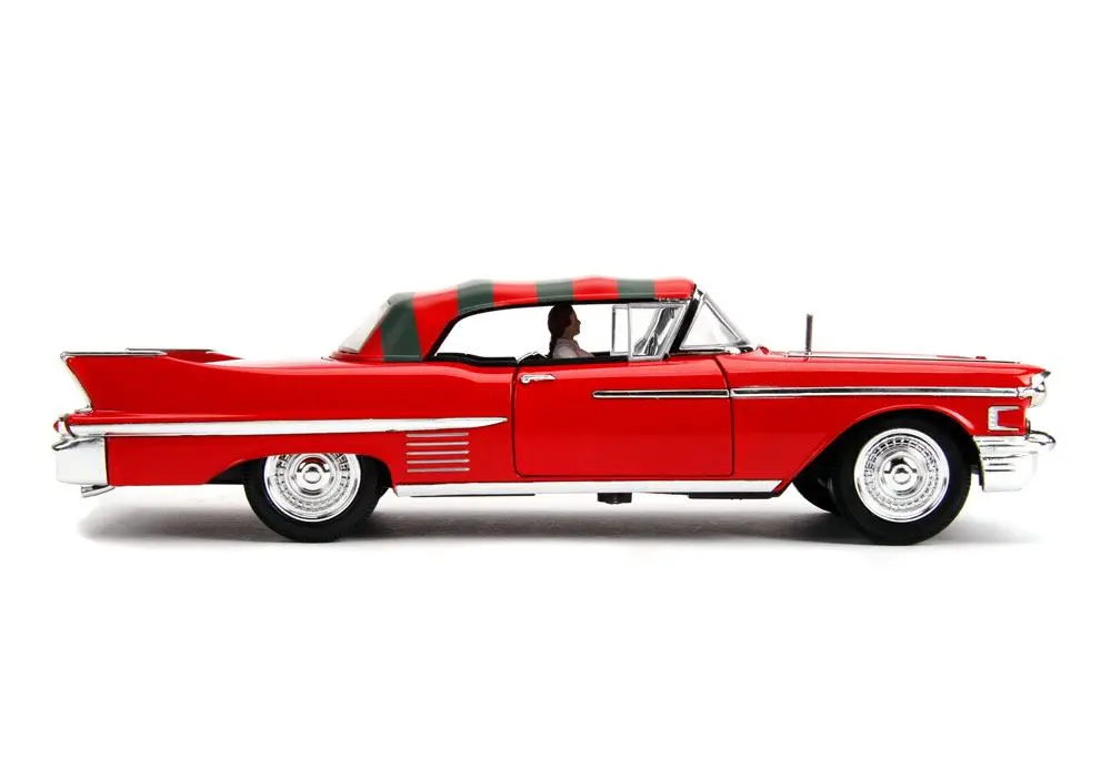 Nightmare on Elm Street Diecast Model American Horror Rides 1/24 1958 Cadillac és figura termékfotó