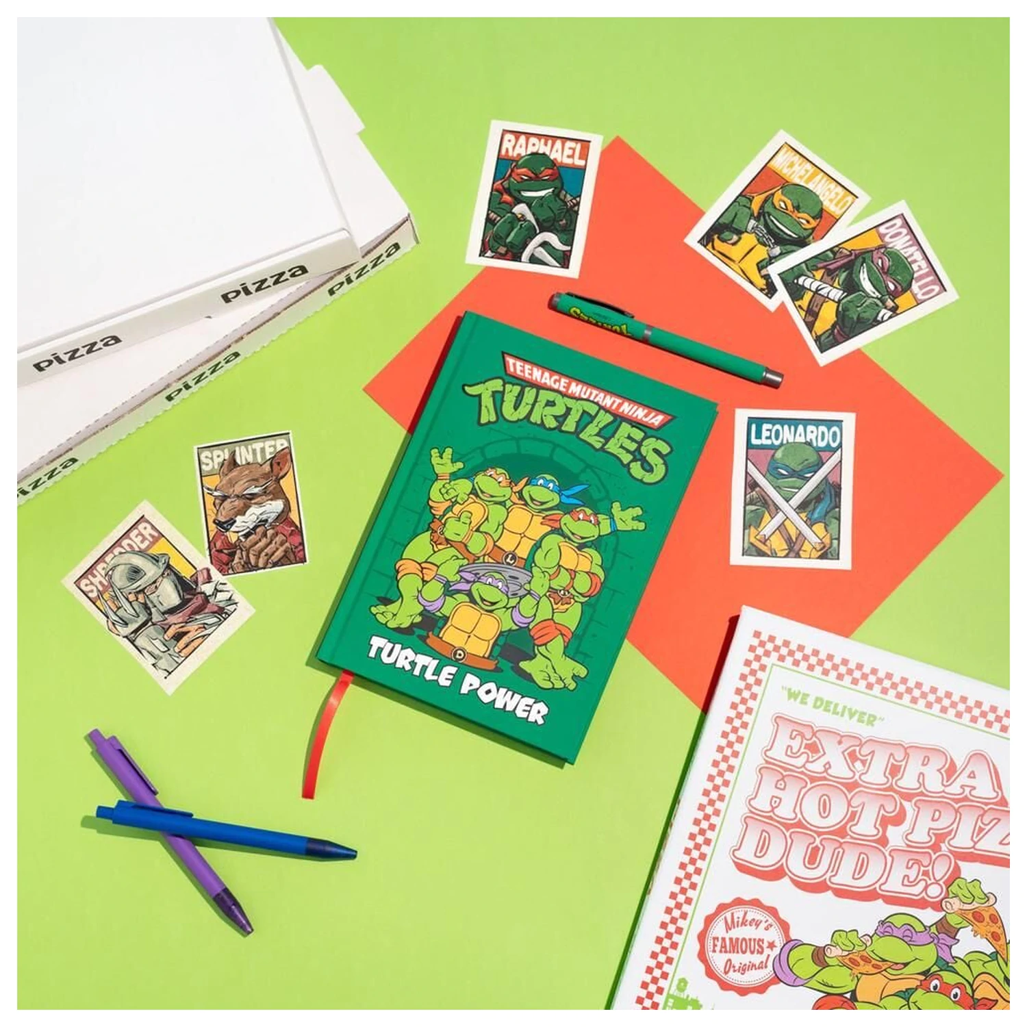 Ninja Turtles A5 jegyzetfüzet és toll termékfotó