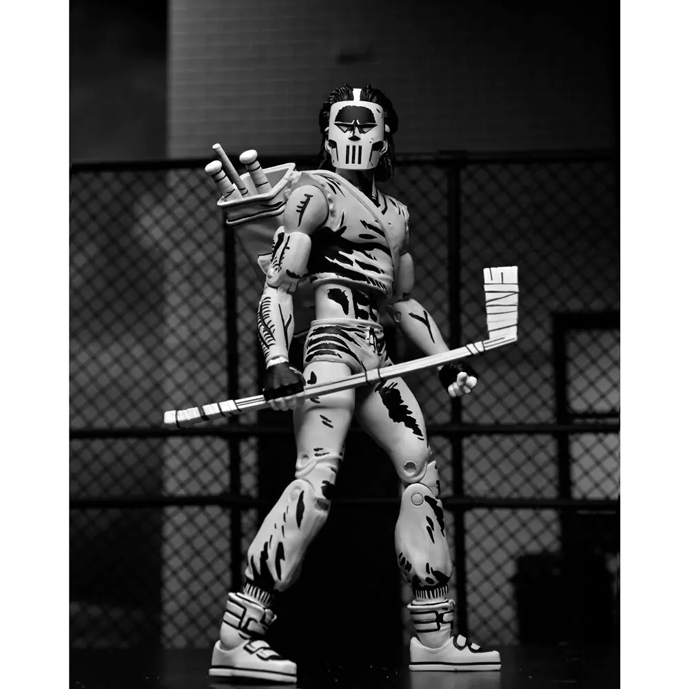 Ninja Turtles Teenage Mutant Casey Jones Black &amp; White figura 18cm termékfotó