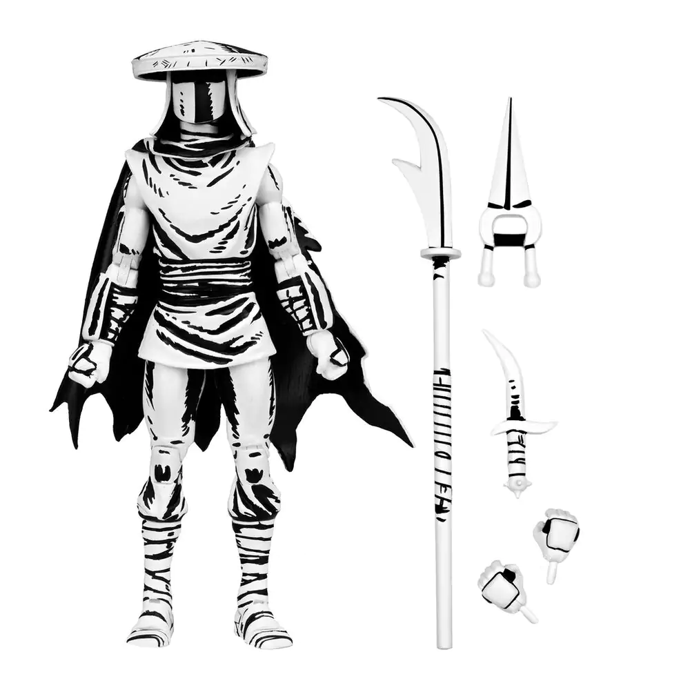 Ninja Turtles Teenage Mutant Elite Guard Black &amp; White figura 18cm termékfotó