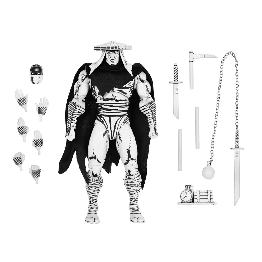 Ninja Turtles Teenage Mutant Foot Elite Assassin Black &amp; White figura 18cm termékfotó
