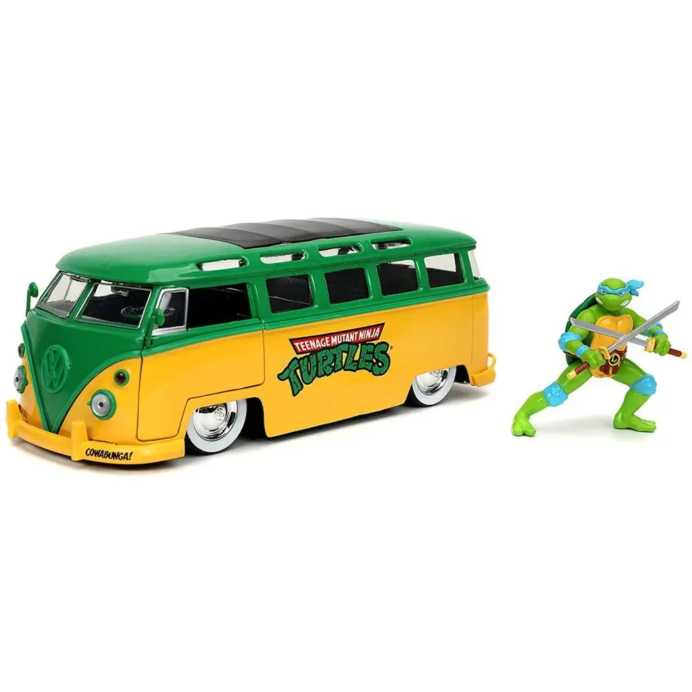 Teenage Mutant Ninja Turtles Diecast Model 1/24 1962 VW Bus Leonardo termékfotó