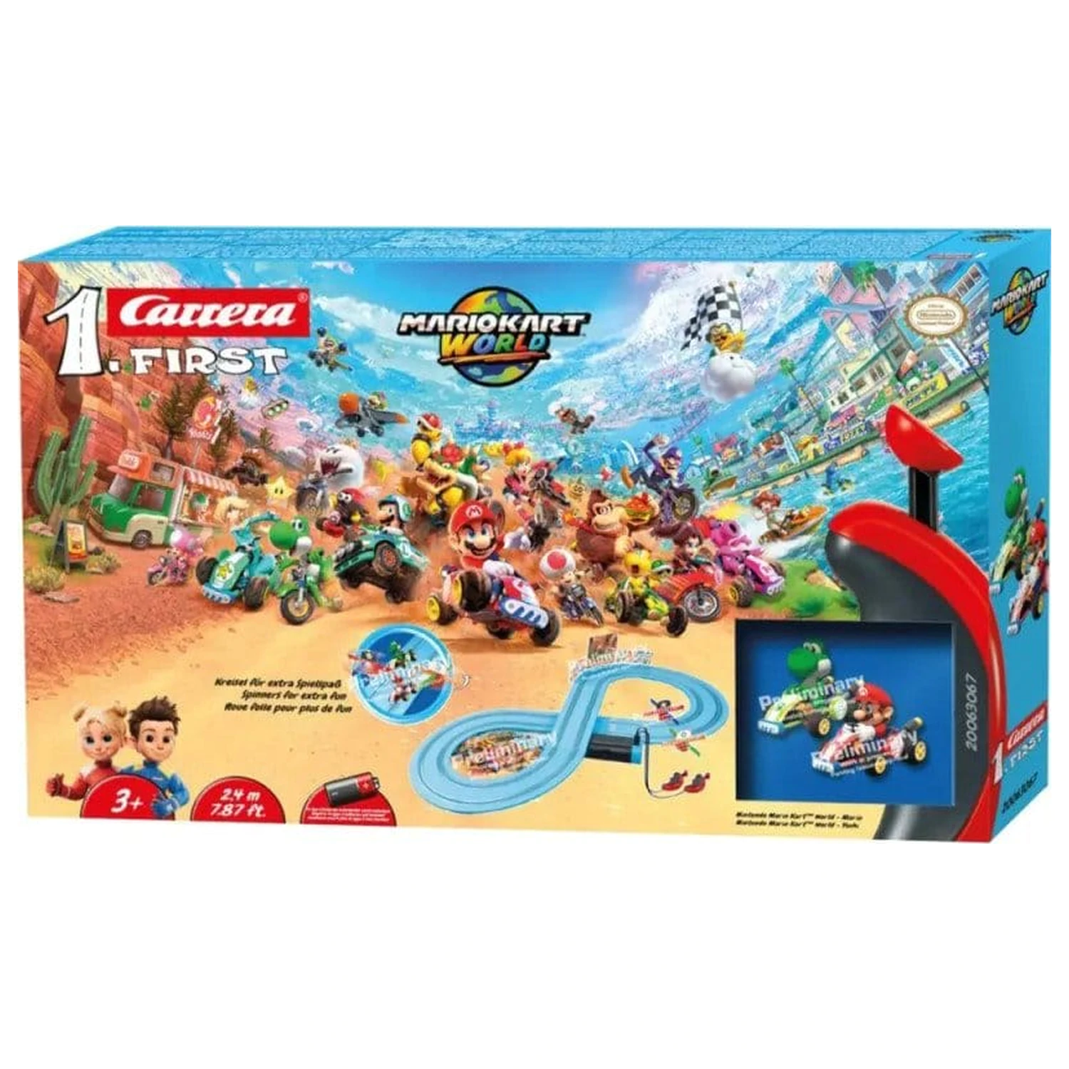 Nintendo Mario Kart Carrera First Race Track Set Mario Kart World Mario vs. Yoshi elektromos versenypálya  termékfotó