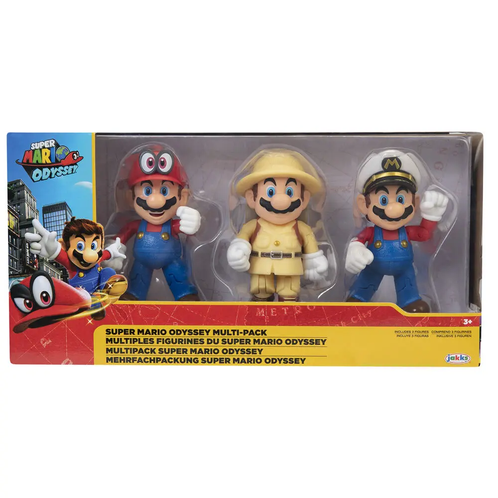 Nintendo Super Mario 3db-os figura csomag 10cm termékfotó