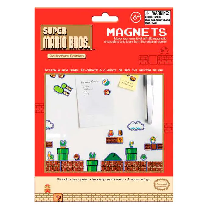 Nintendo Super Mario Bros hűtőmágnes szett termékfotó