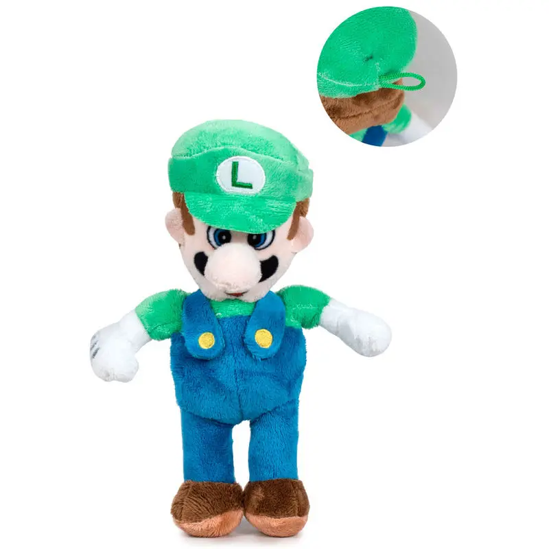 Nintendo Super Mario Bros Luigi plüssfigura 20cm termékfotó