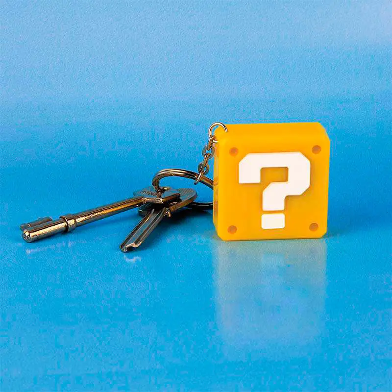 Nintendo Super Mario Bros Question Block kulcstartó lámpával termékfotó