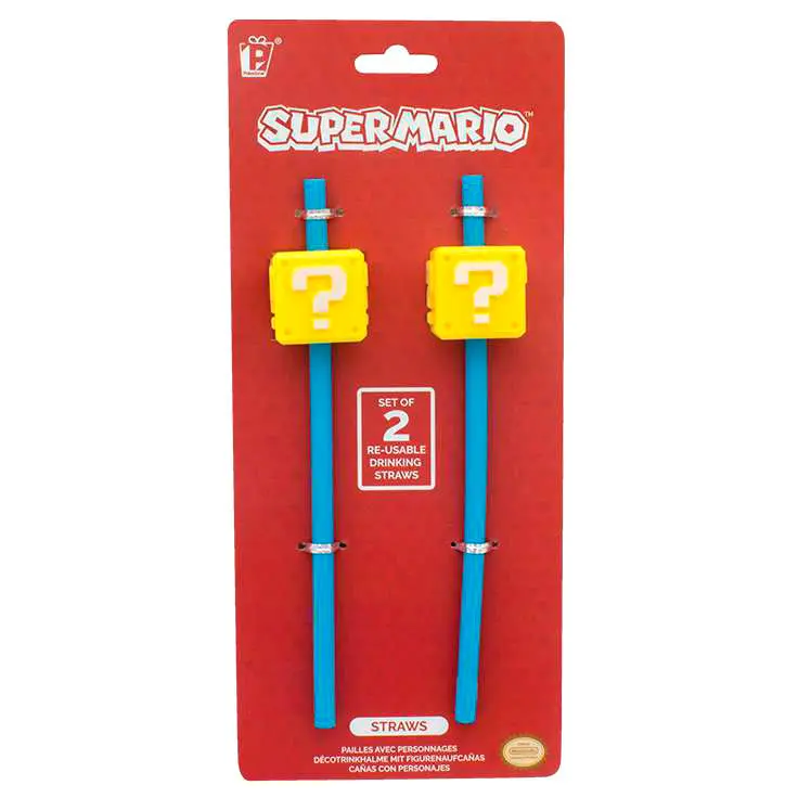 Nintendo Super Mario Bros szívószál termékfotó
