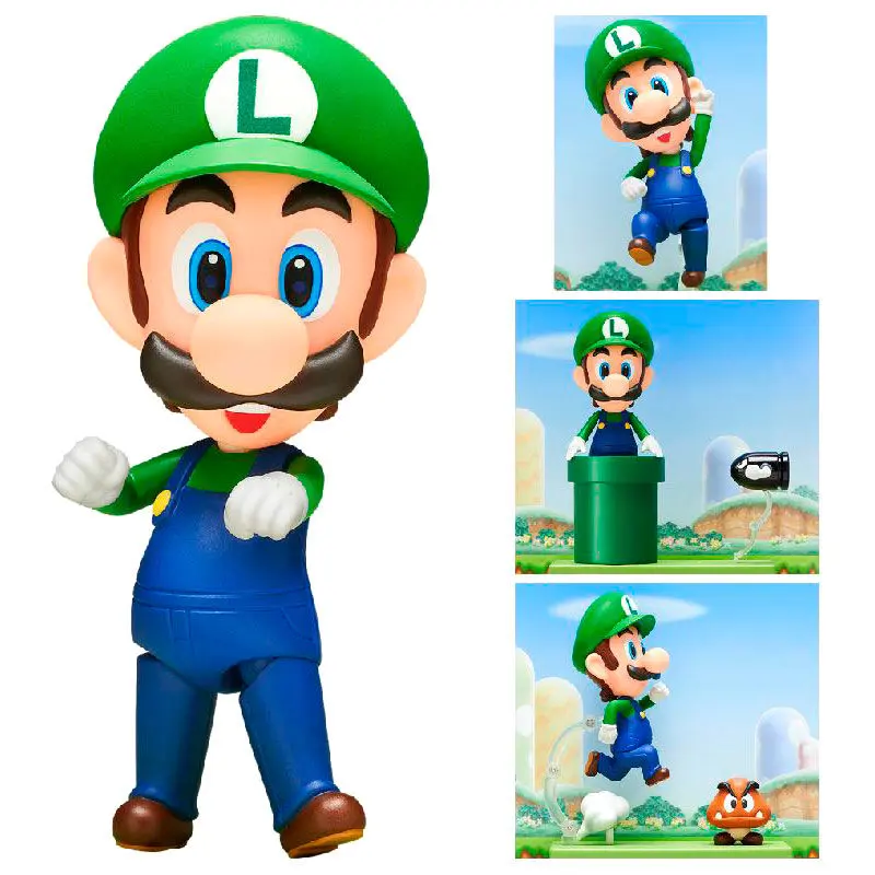 Nintendo Super Mario Luigi Nendoroid figura 10cm termékfotó
